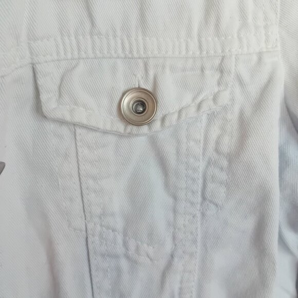 Y2K Women's Bongo Jeans Ombre Light Wash Jean Jacket Spring Fall Size Medium - Picture 13 of 15